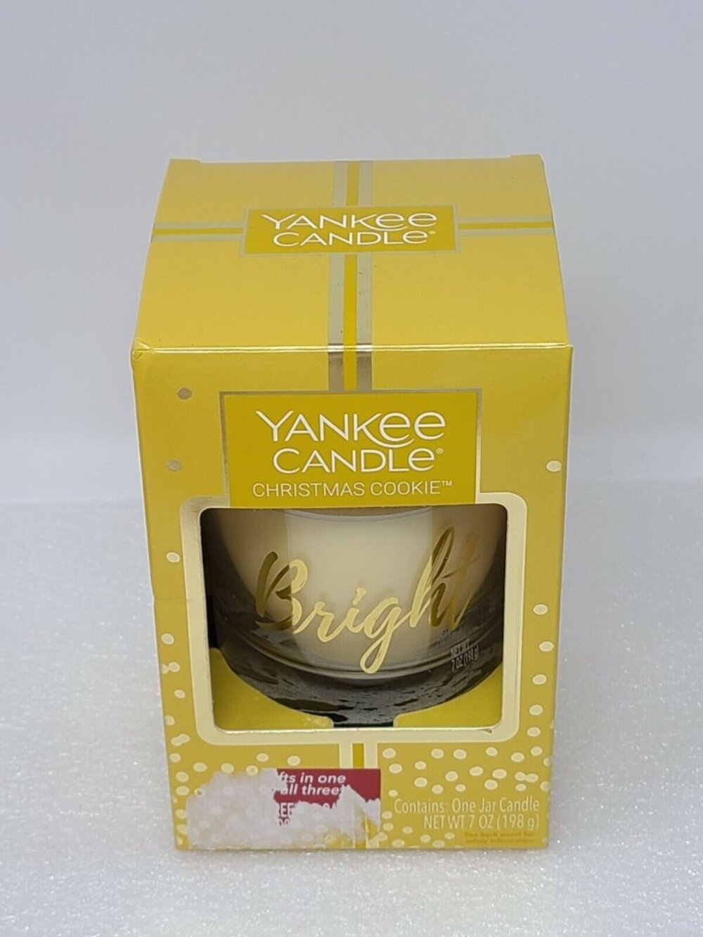 Yankee Candle Christmas Cookie Scent 7 Oz Bright